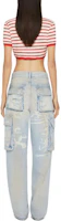 Shop (W) Givenchy SS23 仿舊多口袋牛仔褲 女款 藍色 BW50ZP5Y4N-452