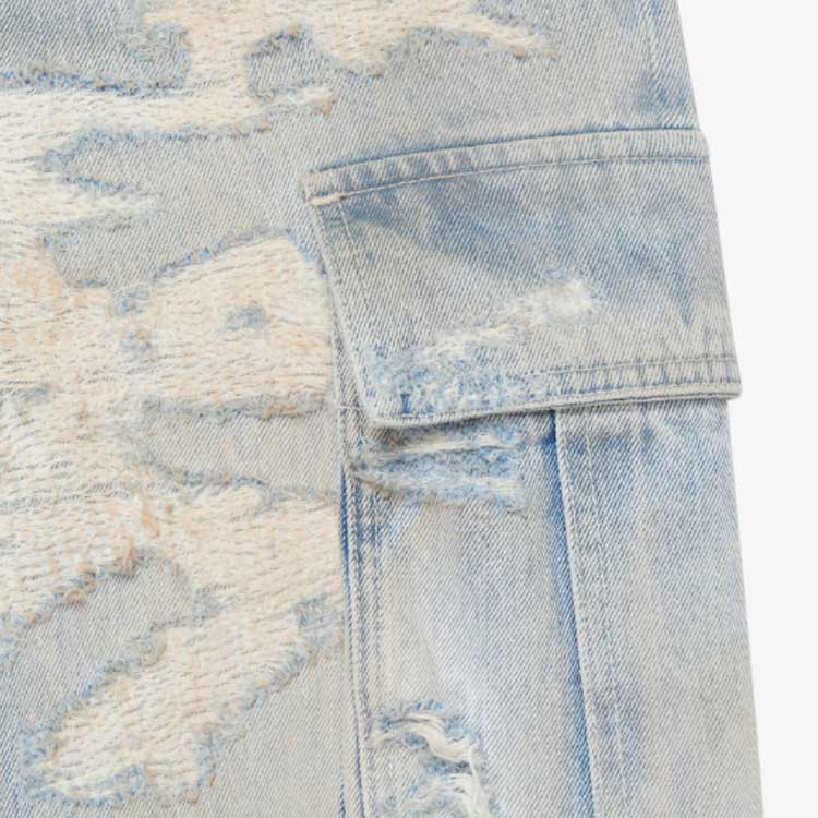 (Women) Givenchy SS23 Distressed Utility Pocket Denim Jeans Women Blue. BW50ZP5Y4N-452 圖 7