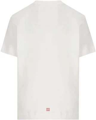 (W) Givenchy SS23 標誌印花白色圓領T恤。 BW70BC3YAA-112 Lookbook (W) Givenchy SS23 標誌印花白色圓領T恤。 BW70BC3YAA-112