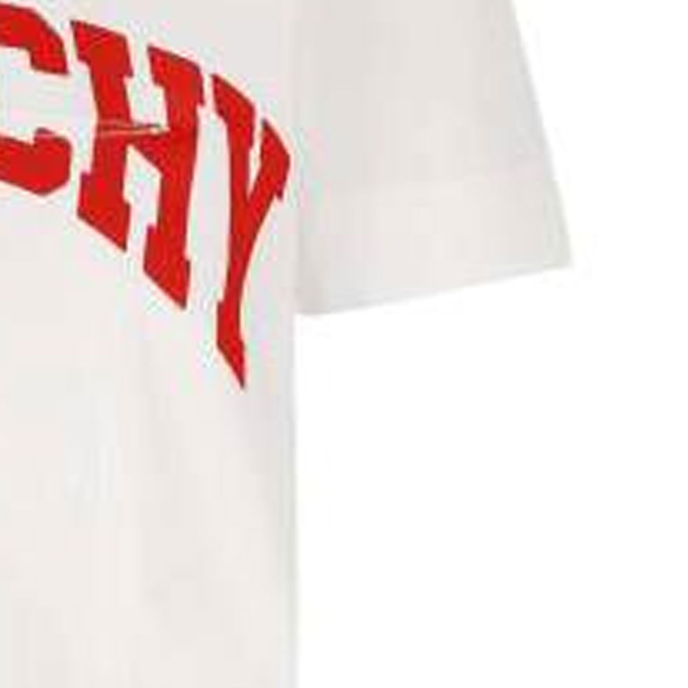 Purchase (W) Givenchy SS23 標誌印花白色圓領T恤。 BW70BC3YAA-112