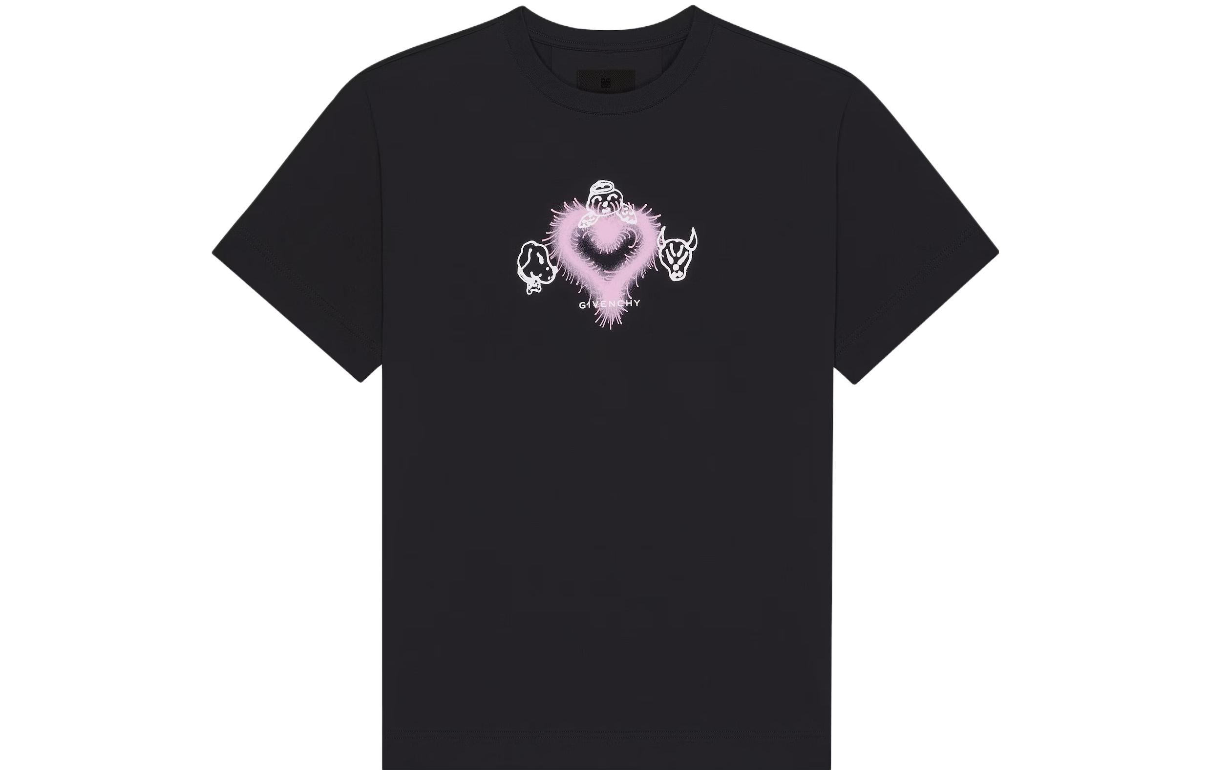 (Women) Givenchy SS23 Loose Fit  T-Shirt Black with Love Print Design. BW709Y3YH2-001 圖 2