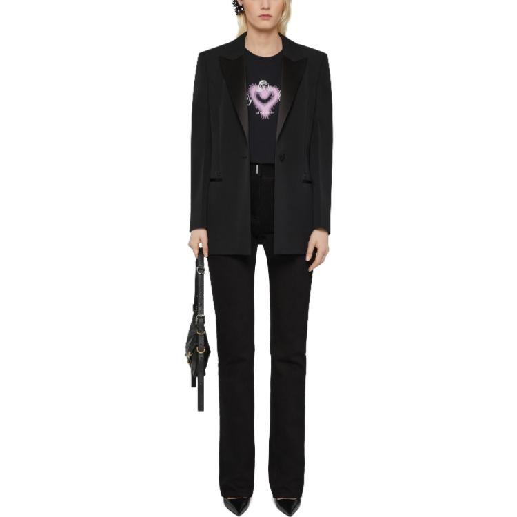 (Women) Givenchy SS23 Loose Fit  T-Shirt Black with Love Print Design. BW709Y3YH2-001 圖 3