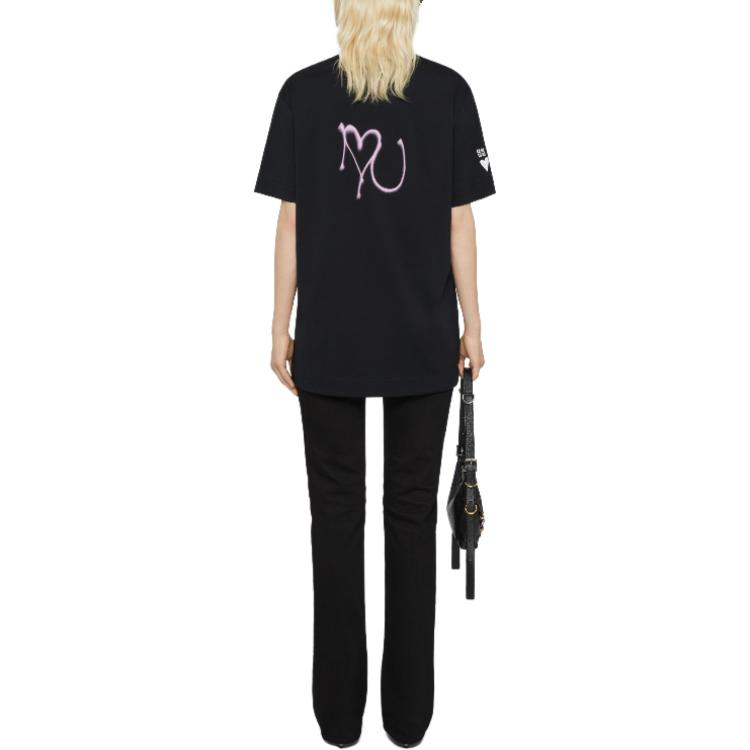 (Women) Givenchy SS23 Loose Fit  T-Shirt Black with Love Print Design. BW709Y3YH2-001 圖 4