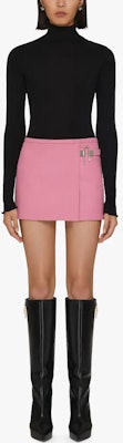 (W) ジバンシィ SS23 ピンク 無地 Uロック ショートスカート レディース. BW40NJ14ND-670 Lookbook (W) ジバンシィ SS23 ピンク 無地 Uロック ショートスカート レディース. BW40NJ14ND-670