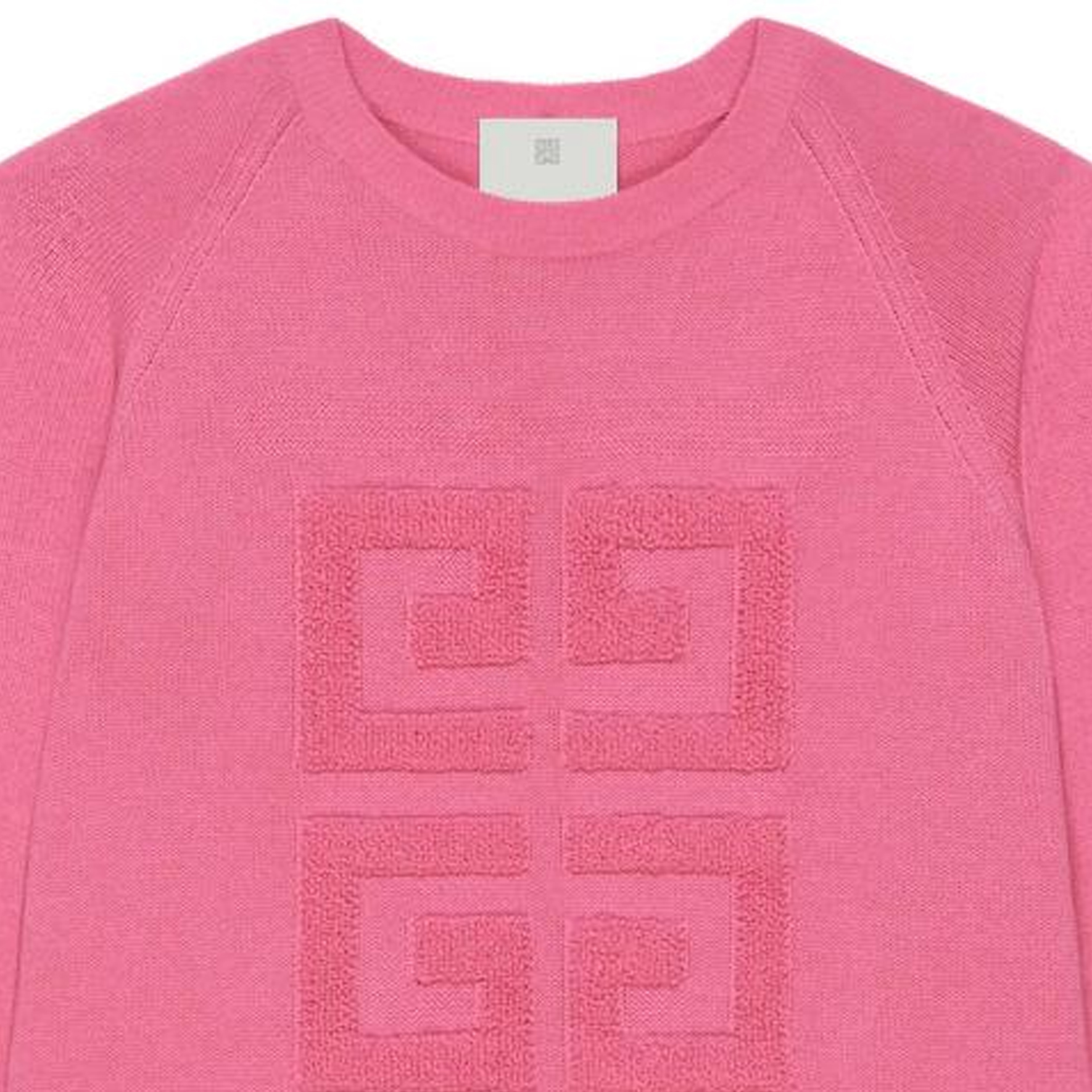 Details for (W) 纪梵希 SS23 亮粉色经典Logo圆领毛衣. BW908N4ZEQ-670