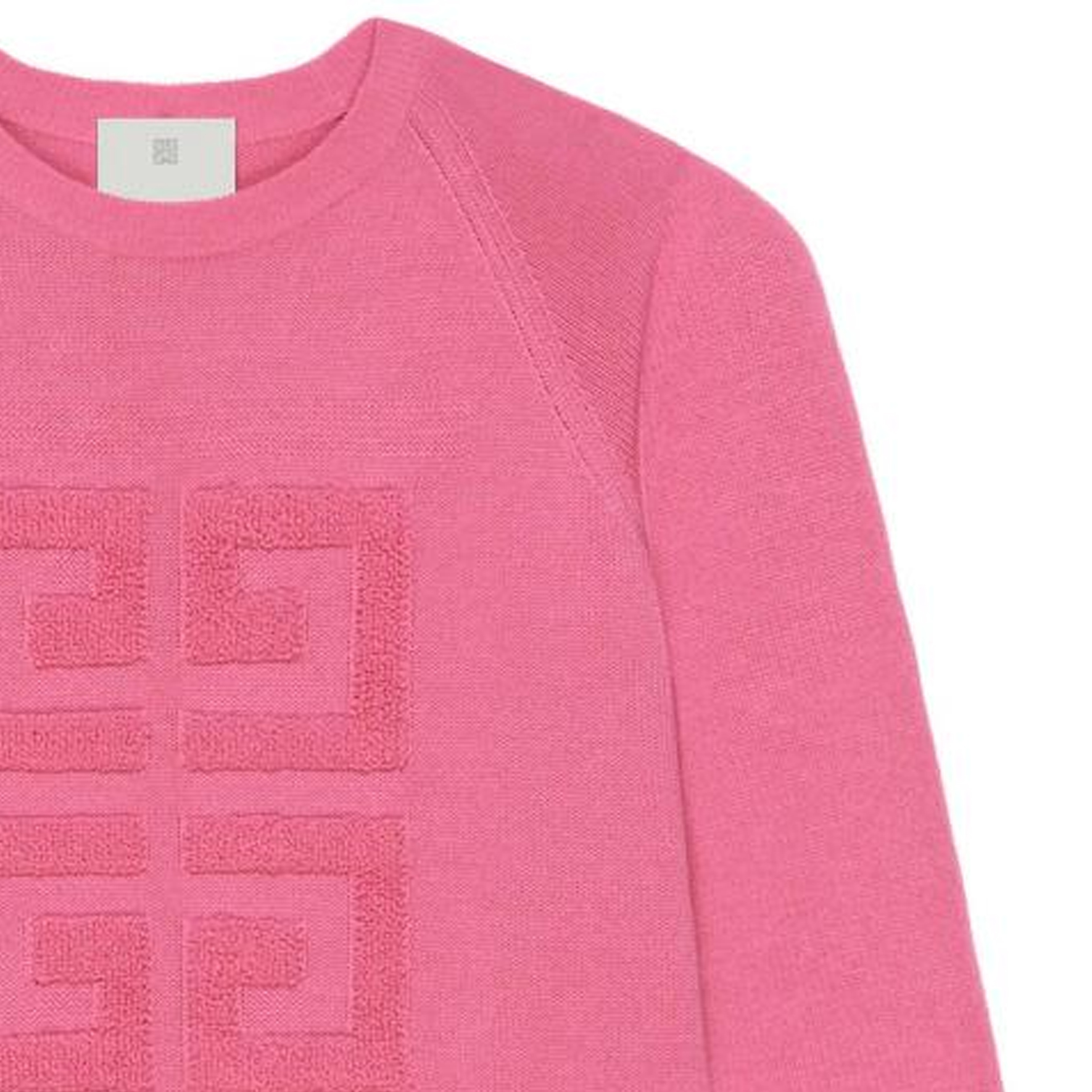Sizing (W) 纪梵希 SS23 亮粉色经典Logo圆领毛衣. BW908N4ZEQ-670