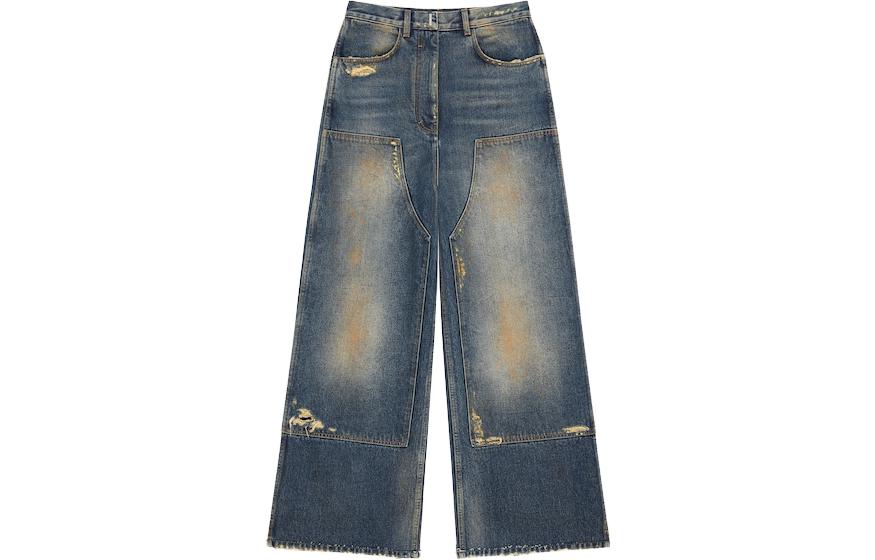 (Women) Givenchy SS23 Washed Straight-Leg Zipper Jeans Women’s Blue BW50ZV5Y5J-427 圖 2