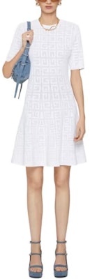 (W) 纪梵希 SS23 白色提花短袖连衣裙 女款 BW21DJ4ZA4-100 Lookbook (W) 纪梵希 SS23 白色提花短袖连衣裙 女款 BW21DJ4ZA4-100