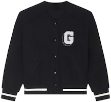 (Women) GIVENCHY SS24 Black Embroidered Letter G Bomber Jacket. BW00N44ZKF-001 (Women) GIVENCHY SS24 Black Embroidered Letter G Bomber Jacket. BW00N44ZKF-001