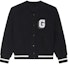 Buy (W) GIVENCHY SS24 黑色刺繡字母G飛行夾克外套 BW00N44ZKF-001