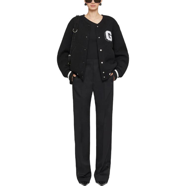 Lookbook (W) GIVENCHY SS24 黑色刺繡字母G飛行夾克外套 BW00N44ZKF-001