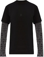 (Women) GIVENCHY SS24 Black Layered Long Sleeve Crewneck T-Shirt. BW70C93YNL-001 (Women) GIVENCHY SS24 Black Layered Long Sleeve Crewneck T-Shirt. BW70C93YNL-001