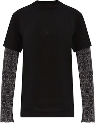 (W) GIVENCHY SS24 黑色層次設計長袖圓領T恤 BW70C93YNL-001 Order (W) GIVENCHY SS24 黑色層次設計長袖圓領T恤 BW70C93YNL-001