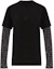 Order (W) GIVENCHY SS24 黑色層次設計長袖圓領T恤 BW70C93YNL-001