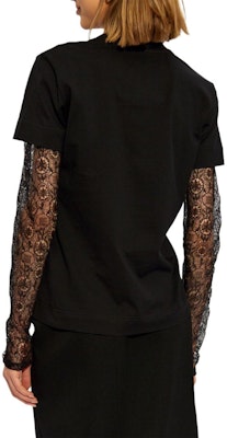 (W) GIVENCHY SS24 黑色層次設計長袖圓領T恤 BW70C93YNL-001 Shop (W) GIVENCHY SS24 黑色層次設計長袖圓領T恤 BW70C93YNL-001