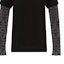 Cheap (W) GIVENCHY SS24 黑色層次設計長袖圓領T恤 BW70C93YNL-001