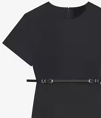 (W) ギヴァンシー SS24 ブラック 半袖 ジッパー ミニドレス BW222714L1-001 Details for (W) ギヴァンシー SS24 ブラック 半袖 ジッパー ミニドレス BW222714L1-001