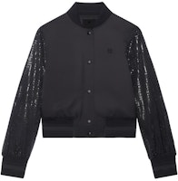 (Women) GIVENCHY SS24 Black Single-Breasted Jacket with Rhinestone Detail. BW00NK15AX-001 (Women) GIVENCHY SS24 Black Single-Breasted Jacket with Rhinestone Detail. BW00NK15AX-001