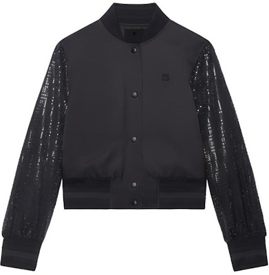 (W) 지방시 SS24 블랙 크리스탈 장식 싱글 브레스트 자켓. BW00NK15AX-001 Order (W) 지방시 SS24 블랙 크리스탈 장식 싱글 브레스트 자켓. BW00NK15AX-001