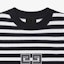 Details for (W) GIVENCHY SS24 黑色條紋Logo圖案短版圓領長袖上衣。 BW90PJ4ZL2-001