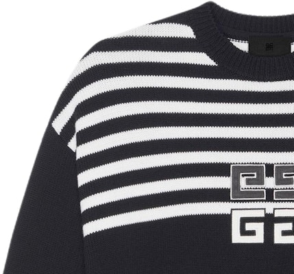 (W) GIVENCHY SS24 黑色條紋Logo圖案短版圓領長袖上衣。 BW90PJ4ZL2-001 Sizing (W) GIVENCHY SS24 黑色條紋Logo圖案短版圓領長袖上衣。 BW90PJ4ZL2-001