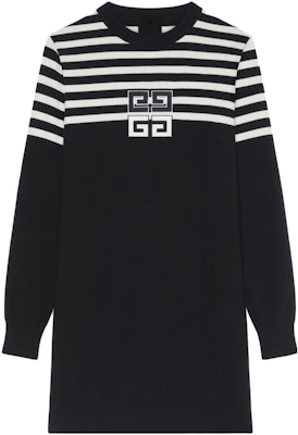 (W) 纪梵希SS24拼色条纹黑色长袖短款连衣裙 BW21XU4ZL1-001 Order (W) 纪梵希SS24拼色条纹黑色长袖短款连衣裙 BW21XU4ZL1-001