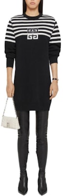 (W) 纪梵希SS24拼色条纹黑色长袖短款连衣裙 BW21XU4ZL1-001 Lookbook (W) 纪梵希SS24拼色条纹黑色长袖短款连衣裙 BW21XU4ZL1-001