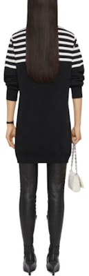 (W) 纪梵希SS24拼色条纹黑色长袖短款连衣裙 BW21XU4ZL1-001 Shop (W) 纪梵希SS24拼色条纹黑色长袖短款连衣裙 BW21XU4ZL1-001