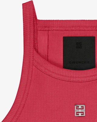 (W) 지방시 SS24 라운드넥 로고 크롭 탱크탑 라즈베리. BW70E63YHY-621 Purchase (W) 지방시 SS24 라운드넥 로고 크롭 탱크탑 라즈베리. BW70E63YHY-621