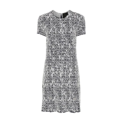 (Women) GIVENCHY SS24 All-Over Print Midi T-Shirt Dress Women’s Black. BW224W4ZME