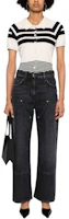Lookbook (W) GIVENCHY 女款 SS24 高腰漸層拉鍊直筒牛仔褲 黑色 BW513G5Y7E-011