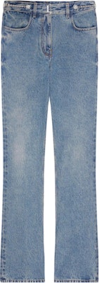 (W) Givenchy SS24 Jeans Flared Mid-Rise Aksen Logo Metal Wanita - Biru. BW51145Y9N-420 Buy (W) Givenchy SS24 Jeans Flared Mid-Rise Aksen Logo Metal Wanita - Biru. BW51145Y9N-420