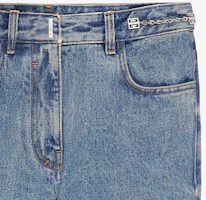 Sizing (W) Givenchy SS24 金屬標誌藍色女款中腰喇叭牛仔褲 BW51145Y9N-420