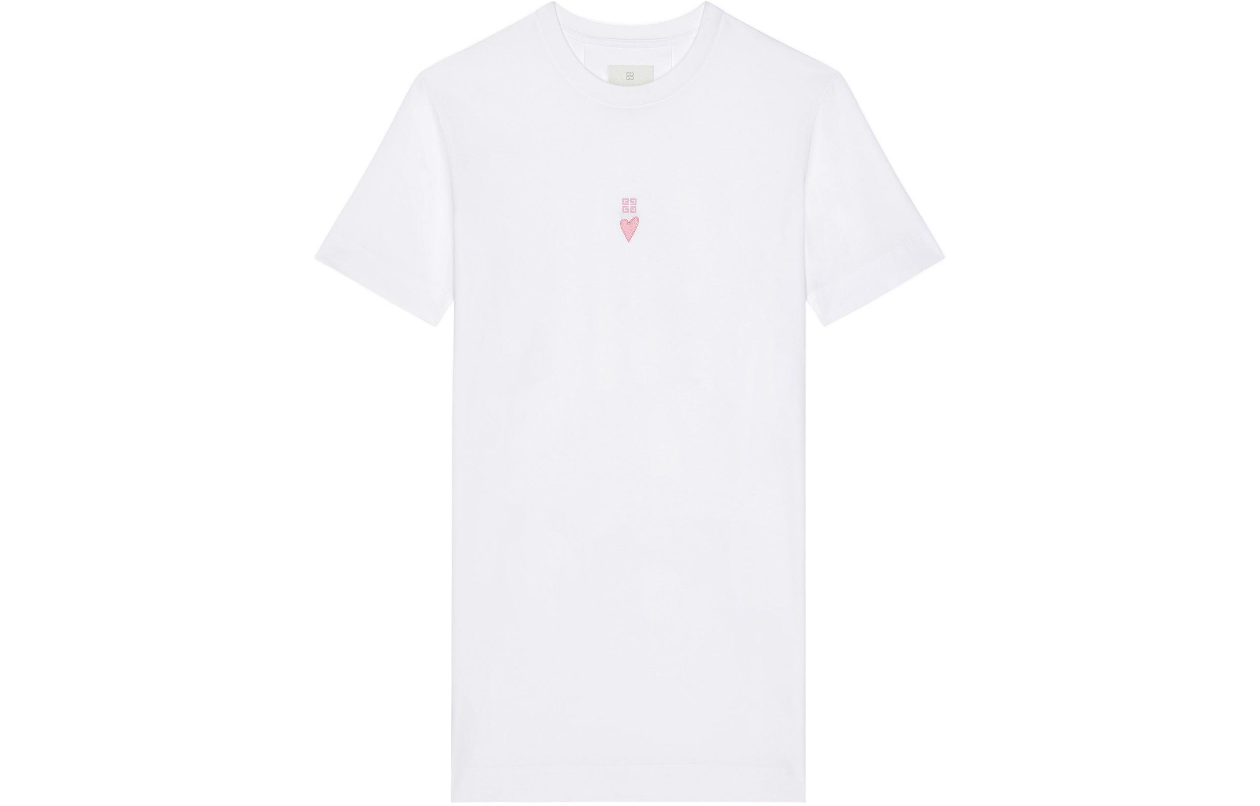 Order (W) 纪梵希 SS24 爱心标志刺绣短袖迷你连衣裙 女款 白色 BW20AH3YEH-149