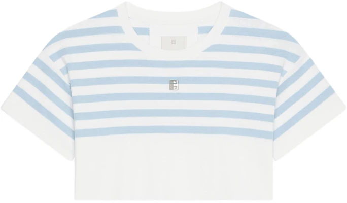 (W) GIVENCHY Kaos Wanita Putih Lengan Pendek Striped Colorblock Crewneck BW70EF3YNG-128 Order (W) GIVENCHY Kaos Wanita Putih Lengan Pendek Striped Colorblock Crewneck BW70EF3YNG-128