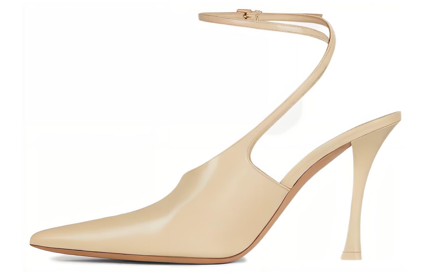 (Women) Givenchy Studded Pointed-Toe Block Heel 'Gold' BE4030E1YY-714