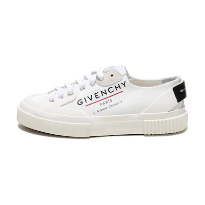 (W) Givenchy Tennis Light Sneaker 'Address Logo Print - White'
