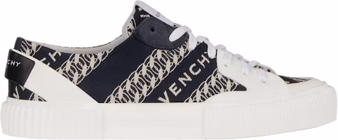 (Women) Givenchy Tennis Light Sneaker 'Chain Logo - Navy' BE000PE0PT-411 (Women) Givenchy Tennis Light Sneaker 'Chain Logo - Navy' BE000PE0PT-411