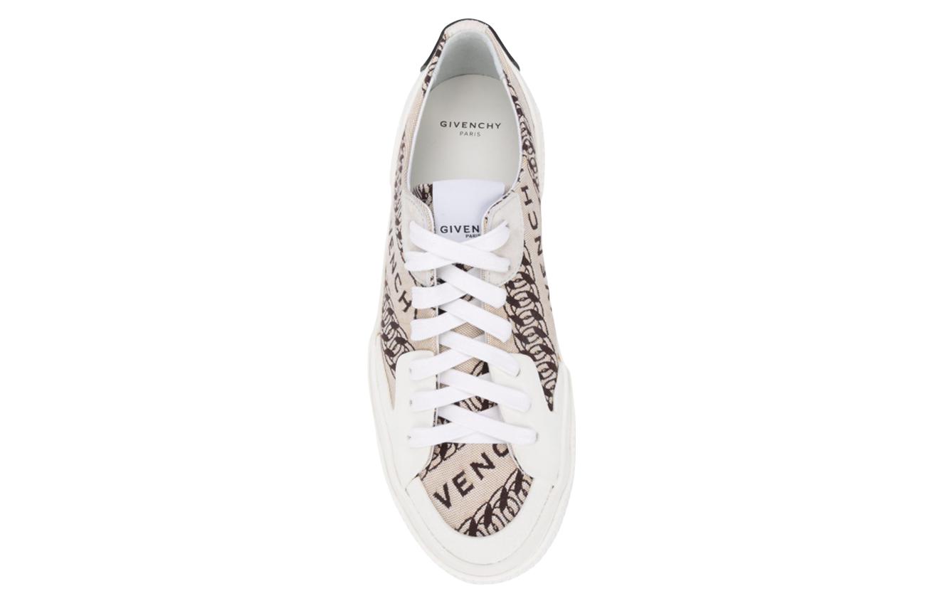 (W) Givenchy Tennis Light Sneaker 'Chain Logo - Beige' 圖 4