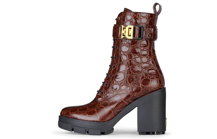 (Women) Givenchy Terra Boot 'Crocodile Embossed Brown Leather' BE603QE1AV-204