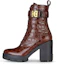 Buy (W) Botas Givenchy Terra 'Cuero Marrón Grabado Cocodrilo' BE603QE1AV-204