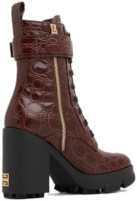 (Women) Givenchy Terra Boot 'Crocodile Embossed Brown Leather' BE603QE1AV-204 Shop (Women) Givenchy Terra Boot 'Crocodile Embossed Brown Leather' BE603QE1AV-204