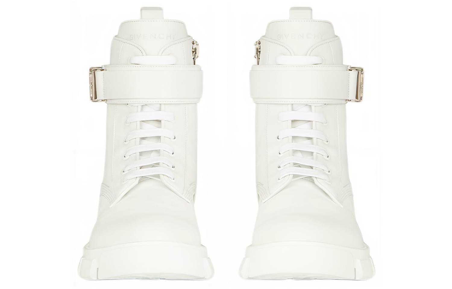 Lookbook (Women) Givenchy Terra Boots White Leather BE603PE1AJ-100