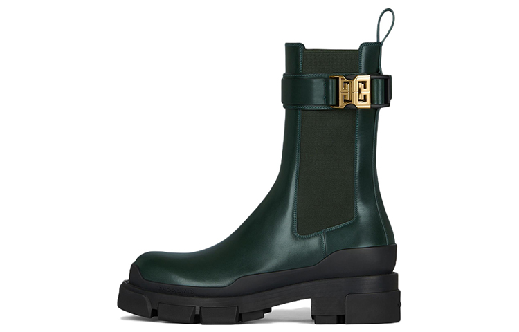 (W) Givenchy Terra Leather Chelsea Boot 'Green'