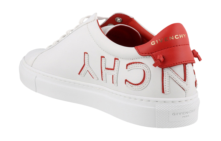 Shop (W) Givenchy Urban Street Low 'Logo Terbalik - Putih Merah' BE0003E0DF-112