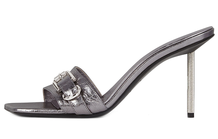 (Women) Givenchy Voyou 'Silver Stiletto Sandals' BE307LE1QP-070