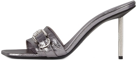 (Women) Givenchy Voyou 'Silver Stiletto Sandals' BE307LE1QP-070 (Women) Givenchy Voyou 'Silver Stiletto Sandals' BE307LE1QP-070