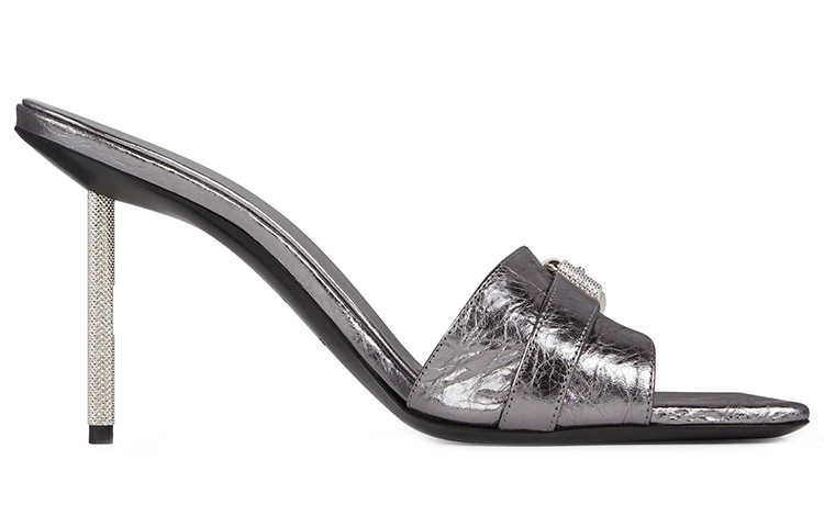 Order (Women) Givenchy Voyou 'Silver Stiletto Sandals' BE307LE1QP-070