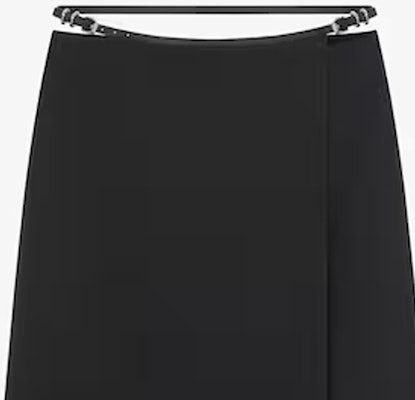 (W) GIVENCHY Voyou SS24 Hitam Skirt Midi Kasual Pinggang Sederhana. BW40TR14L1-001 Details for (W) GIVENCHY Voyou SS24 Hitam Skirt Midi Kasual Pinggang Sederhana. BW40TR14L1-001