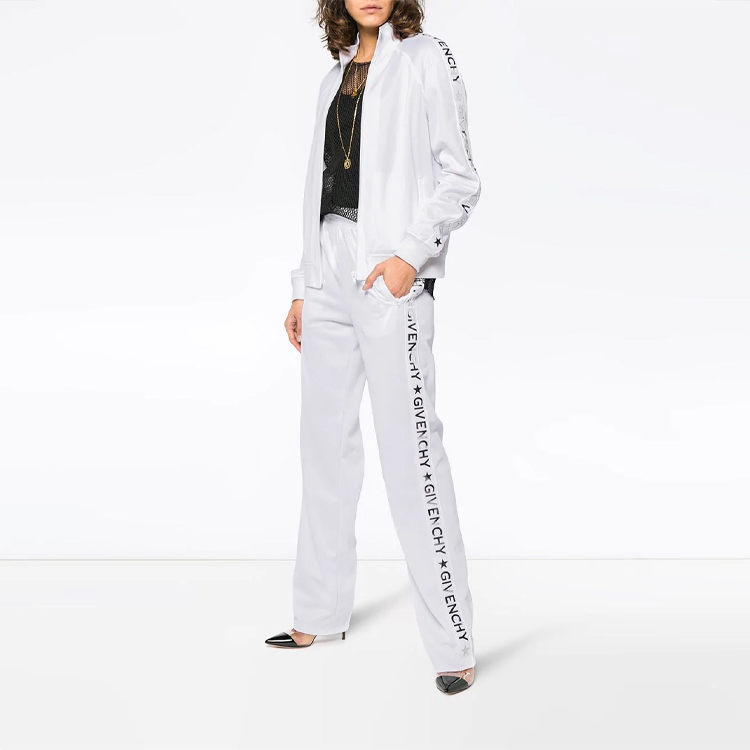 Lookbook (W) 紀梵希白色側邊Logo運動外套 BW301Q300P-100